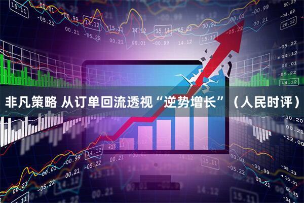 非凡策略 从订单回流透视“逆势增长”（人民时评）