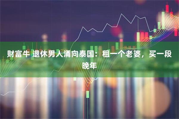财富牛 退休男人涌向泰国：租一个老婆，买一段晚年